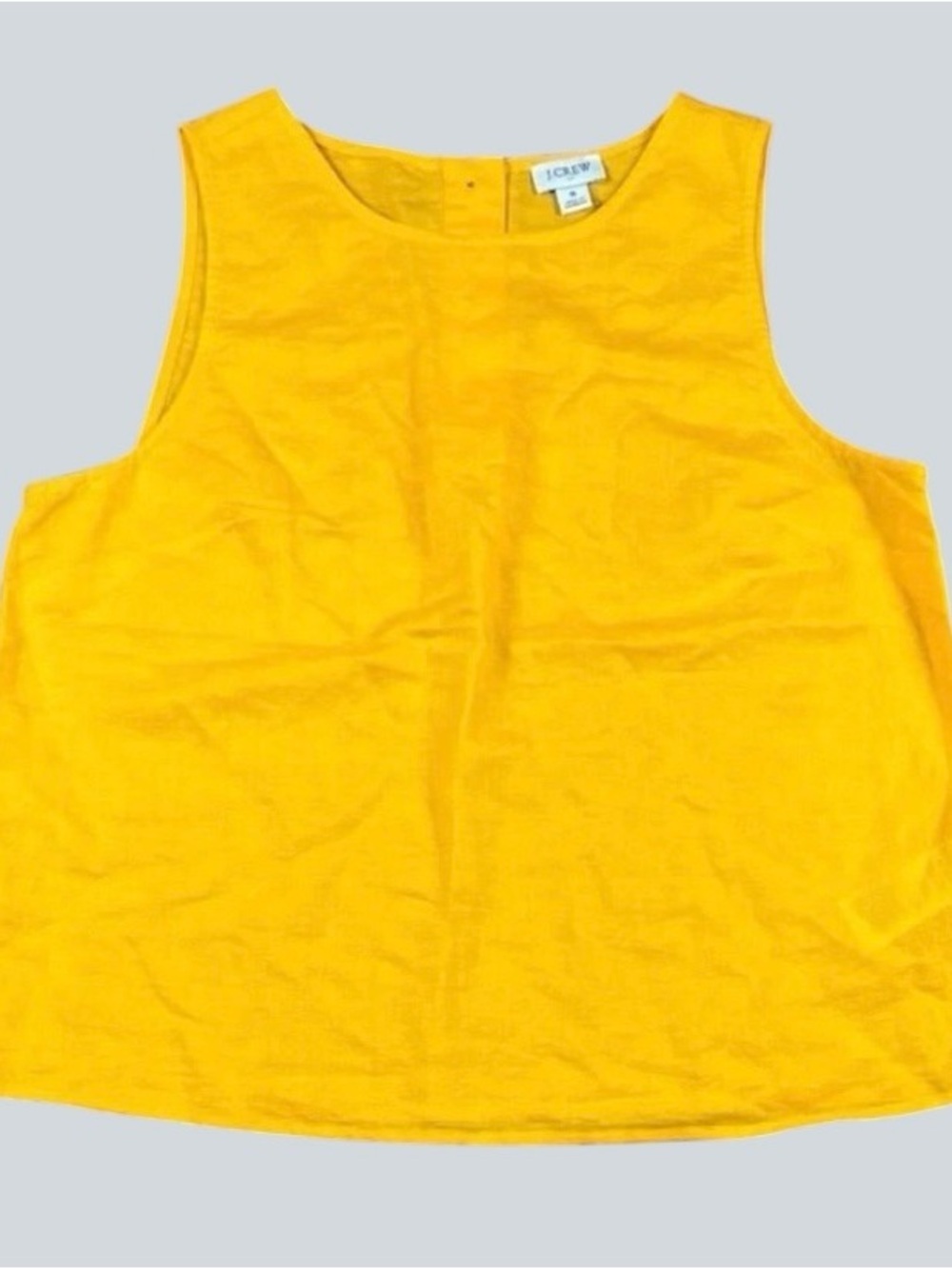 J. Crew sleeveless linen tank in golden marigold medium